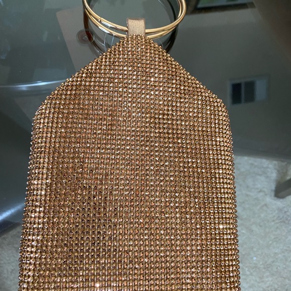 Elegant Prezzo Gold Bracelet Evening Bag New With Tags - Picture 7 of 16